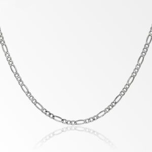 Elegant 16" White Gold Chain Necklace